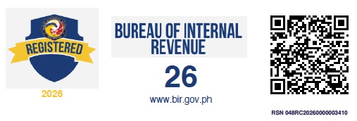 BIR Registered 2026 — All Abode Brokerage and Valuation OPC, Bureau of Internal Revenue